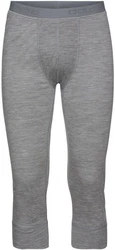 Odlo Lange Unterhose BL Bottom 3/4 MERINO 200 grau melange (10420)