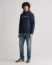 Gant Sweatshirt Hoodie PRINTED GRAPHIC HOODIE blau