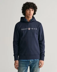 Gant Sweatshirt Hoodie PRINTED GRAPHIC HOODIE blau