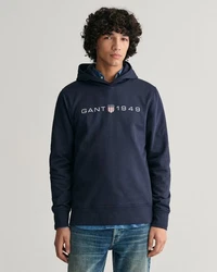 Gant Sweatshirt Hoodie PRINTED GRAPHIC HOODIE blau