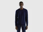 United Colors of Benetton Rundhalspullover mit Markenlabel 