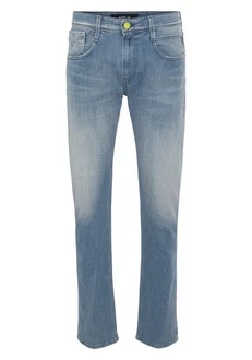Replay Slim-fit Jeans ANBASS HYPERFLEX BIO Hellblau/Blau