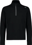 CMP Rollkragenshirt MAN SWEAT Schwarz/Weiß
