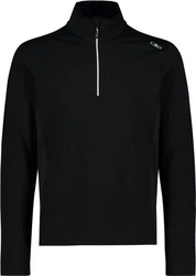 CMP Rollkragenshirt MAN SWEAT Schwarz/Weiß