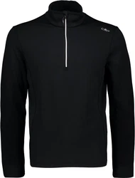CMP Rollkragenshirt MAN SWEAT schwarz/weiß