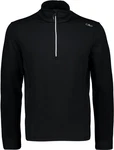 CMP Rollkragenshirt MAN SWEAT schwarz/weiß