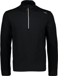 CMP Rollkragenshirt MAN SWEAT schwarz/weiß