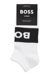 BOSS Businesssocken 2P AS Logo CC Beige/Schwarz/Weiß/Rosa
