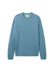 TOM TAILOR Strickpullover Türkis/Blau/Hellblau