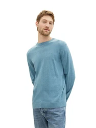 TOM TAILOR Strickpullover Türkis/Blau/Hellblau