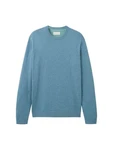 TOM TAILOR Strickpullover Türkis/Blau/Hellblau