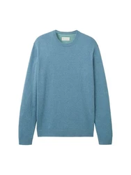 TOM TAILOR Strickpullover Türkis/Blau/Hellblau