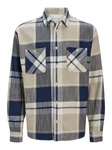 Jack & Jones Langarmhemd JJEMICHAEL OVERSHIRT Beige/Blau/Grau