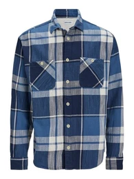 Langarmhemd JJEMICHAEL OVERSHIRT (1-tlg)