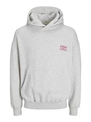 Jack & Jones Sweatshirt Santorini Grau/Rosa/Hellgrau