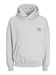 Jack & Jones Sweatshirt Santorini Grau/Rosa/Hellgrau