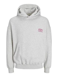 Jack & Jones Sweatshirt Santorini Grau/Rosa/Hellgrau