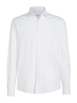 Calvin Klein Langarmhemd TONAL STRUCTURE SLIM SHIRT