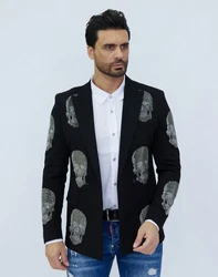 Denim Distriqt Sakko Elegantes Herren Sakko Schwarz/Beige/Braun/Grau