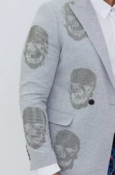 Denim Distriqt Sakko Elegantes Herren Sakko Grau