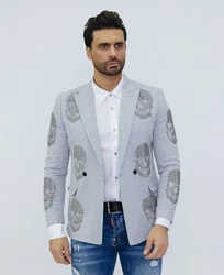 Denim Distriqt Sakko Elegantes Herren Sakko Grau