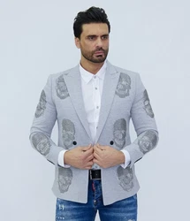 Denim Distriqt Sakko Elegantes Herren Sakko Grau