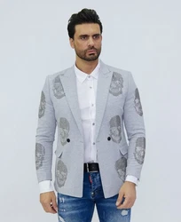 Denim Distriqt Sakko Elegantes Herren Sakko Grau