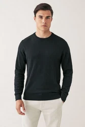 Next Rundhalspullover Schwarz/Dunkelblau/Dunkelgrün