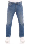 TOM TAILOR Straight-Jeans Herren Jeanshose Marvin Regular Fit Denim Hose Blau/Hellblau
