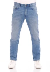 TOM TAILOR Straight-Jeans Herren Jeanshose Marvin Regular Fit Denim Hose Hellblau/Blau