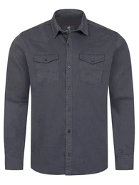 Jeanshemd Herren Jeanshemd mit Brusttaschen H-339