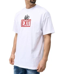 Denim House T-Shirt Oversize Herren mit lässigen Druck Weiß