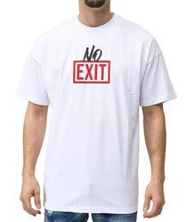 Denim House T-Shirt Oversize Herren mit lässigen Druck Weiß