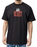 Denim House T-Shirt Oversize Herren mit lässigen Druck Schwarz