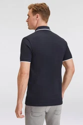 BOSS Shirt 'Passertip' Dunkelblau/Hellblau