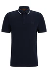 BOSS Shirt 'Passertip' Dunkelblau/Hellblau