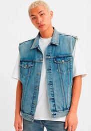 Levi's Jeansweste RELAXED TRUCKER VEST MED INDIGO - WORN IN