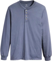 Levi's Langarmshirt 4 BUTTON HENLEY BLUES