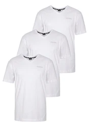 H.I.S V-Shirt (3-er Pack) Slim Fit Weiß/Grau/Dunkelblau