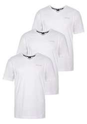 H.I.S V-Shirt (3-er Pack) Slim Fit Weiß/Grau/Dunkelblau