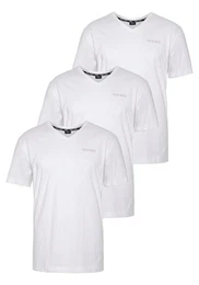 V-Shirt (3-er Pack) Kurzarm, Slim Fit, aus Baumwolle