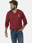 Babista Strickpullover VELLIANO mit Schulterbestzen rot