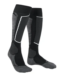 FALKE Skisocken SK2 Intermediate Vegan Schwarz/Dunkelgrau/Grau