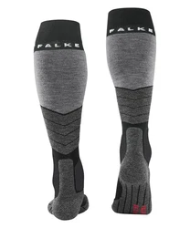 FALKE Skisocken SK2 Intermediate Vegan Schwarz/Dunkelgrau/Grau
