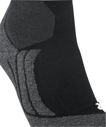FALKE Skisocken SK2 Intermediate Vegan Schwarz/Dunkelgrau/Grau