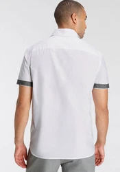 Bruno Banani Kurzarmhemd Grau/Weiß/Hellgrau/Creme