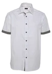 Bruno Banani Kurzarmhemd Grau/Weiß/Hellgrau/Creme