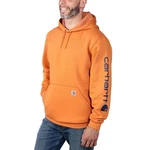 Carhartt Kapuzensweatshirt Logo Hooded Sweatshirt K288 schwarz-orange/Hellorange