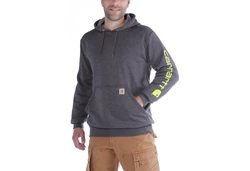 Carhartt Kapuzensweatshirt Logo Hooded Sweatshirt K288 Dunkelgrau
