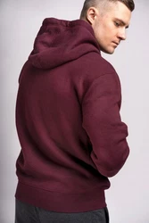 Lonsdale Kapuzenpullover Thurning Dunkelrot/Bordeaux/Gold/Rot/Braun
